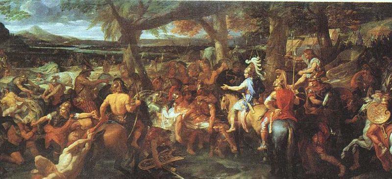 Charles le Brun Alexander and Porus oil painting image